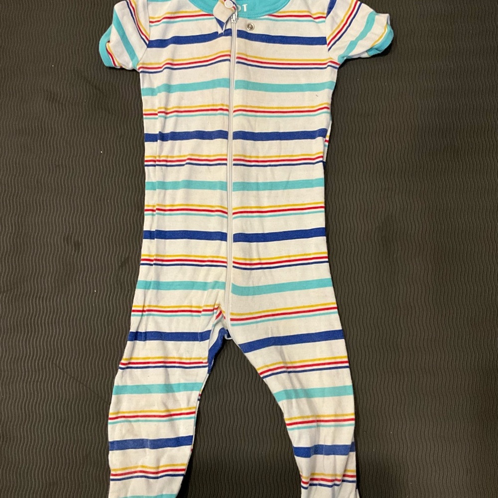 Family Pajamas Blue and White Footie One Piece